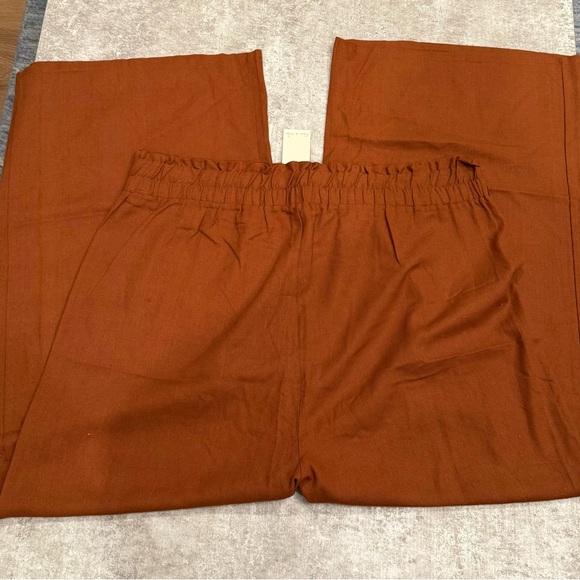 Women's Wide Leg Pants in Rust - Picture 5 of 8